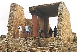 Lars en Arthur in Knossos