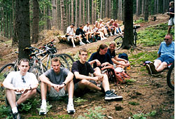Lunch in het bos