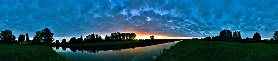 Countryside Sunset Panorama 1