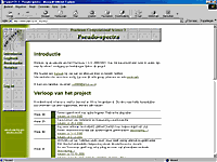 Screenshot of Computational Science Project 2001 on Pseudospectra-website